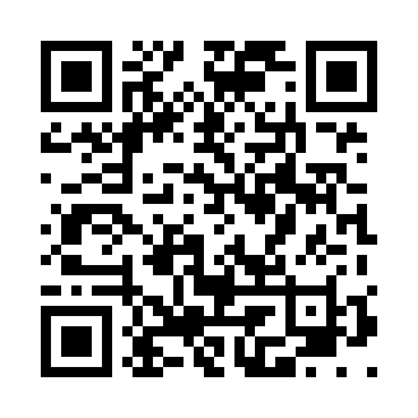 Black and white QR code